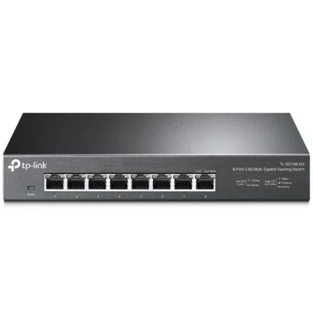 TP-Link TL-SG108-M2 Switch 8 Puertos 2.5G Multi-Gigabit Negro TP-Link TL-SG108-M2 Switch 8 Puertos 2.5G Multi-Gigabit Negro